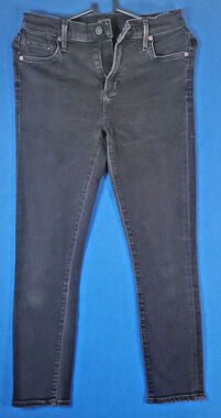 Citizens of Humanity Rocket Crop Jeans Sz 28 Black High Rise Skinny Ankle